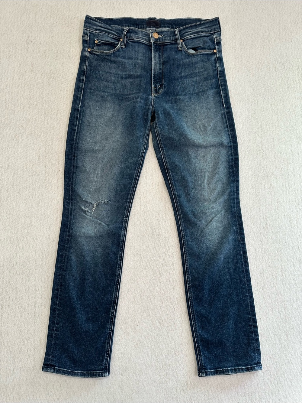 MOTHER The Mid Rise Dazzler Ankle Jeans – Size 29 – On The Edge Wash